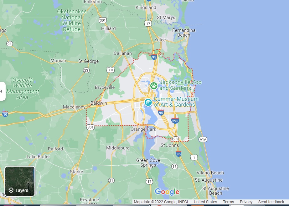 Police Detector Map GA-TN-AL